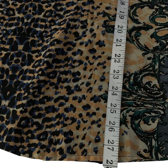 Cabi Top Women's Size X-Small Buchanan Striped Leopard Print Sleeveless Tank - Picture 6 of 6